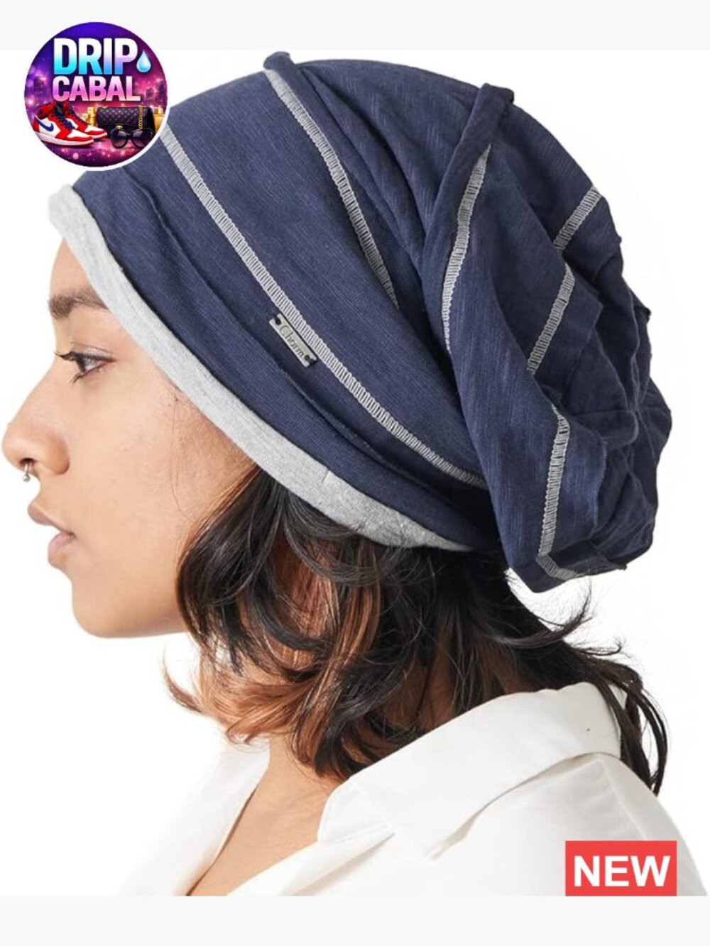Slouchy Cotton Summer Beanie Hat Lightweight Knit Baggy Unisex Soft